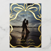 Foto für Inkalte Ribons und Bögen Folieneinladung (Vorderseite)