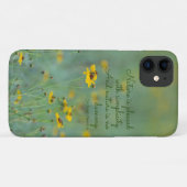 Foto für inspirierende Zitat-Gelbe Wildblumen Case-Mate iPhone Hülle (Rückseite (Horizontal))