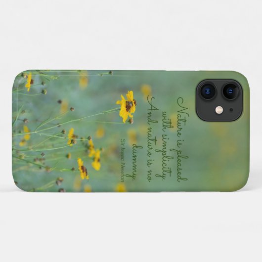Foto für inspirierende Zitat-Gelbe Wildblumen Case-Mate iPhone Hülle (Rückseite (Horizontal))