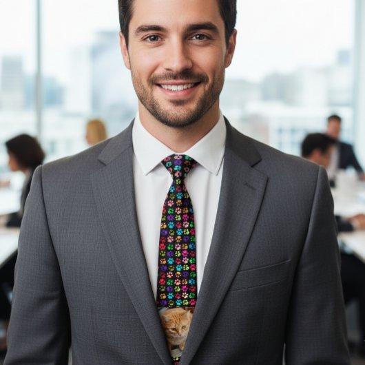 Foto für Katzen  Foto Paws personalisieren Krawatte