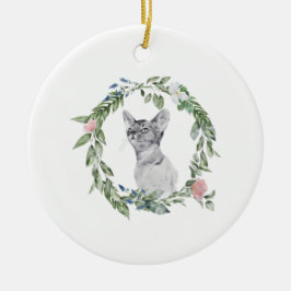 Foto für Katzen-Memorial und Personalisierte Keramik Ornament