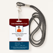 Foto für Kindermädchen - Warnhinweis Ausweis (Vorderseite mit Schlüsselband)