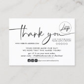 Foto für kleine Unternehmen Vielen Dank für Ihre B Visitenkarte (Rückseite)