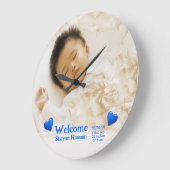 Foto für Kleinkinder Große Wanduhr (Winkel)