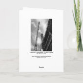 Foto für Krane und Untergewicht Dankeskarte (Rückseite)