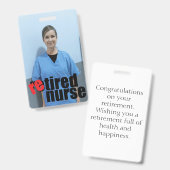 Foto für Krankenschwestern und Krankenschwestern m Ausweis (Vorder- & Rückseite)