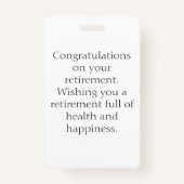 Foto für Krankenschwestern und Krankenschwestern m Ausweis (Rückseite)