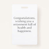 Foto für Krankenschwestern und Krankenschwestern m Ausweis (Rückseite)