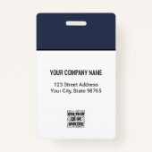 Foto für kundenspezifische Firmenlogos Ausweis (Rückseite)