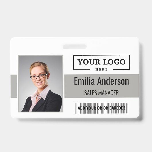 Foto für kundenspezifische Firmenlogos für Mitarbe Ausweis (Vorderseite)