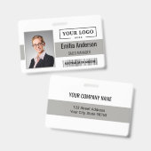 Foto für kundenspezifische Firmenlogos für Mitarbe Ausweis (Vorder- & Rückseite)