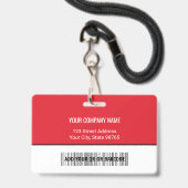 Foto für kundenspezifische Firmenlogos für Mitarbe Ausweis (Rückseite mit Lanyard)