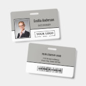 Foto für kundenspezifische Firmenlogos für Mitarbe Ausweis (Vorder- & Rückseite)