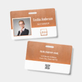 Foto für kundenspezifische Firmenlogos für Mitarbe Ausweis (Vorder- & Rückseite)