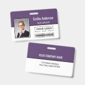 Foto für kundenspezifische Firmenlogos für Mitarbe Ausweis (Vorder- & Rückseite)