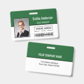Foto für kundenspezifische Firmenlogos für Mitarbe Ausweis (Vorder- & Rückseite)