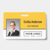 Foto für kundenspezifische Firmenlogos für Mitarbe Ausweis (Vorderseite)