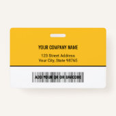 Foto für kundenspezifische Firmenlogos für Mitarbe Ausweis (Rückseite)