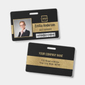 Foto für kundenspezifische Firmenlogos für Mitarbe Ausweis (Vorder- & Rückseite)