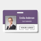 Foto für kundenspezifische Firmenlogos für Mitarbe Ausweis (Vorderseite)