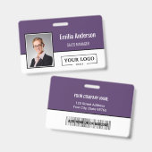 Foto für kundenspezifische Firmenlogos für Mitarbe Ausweis (Vorder- & Rückseite)
