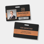 Foto für kundenspezifische Firmenlogos für Mitarbe Ausweis (Vorder- & Rückseite)