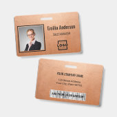 Foto für kundenspezifische Firmenlogos für Mitarbe Ausweis (Vorder- & Rückseite)
