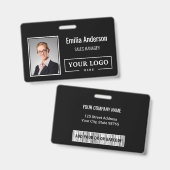 Foto für kundenspezifische Firmenlogos für Mitarbe Ausweis (Vorder- & Rückseite)