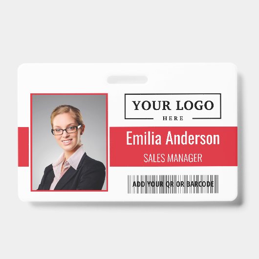 Foto für kundenspezifische Firmenlogos für Mitarbe Ausweis (Vorderseite)