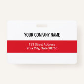 Foto für kundenspezifische Firmenlogos für Mitarbe Ausweis (Rückseite)