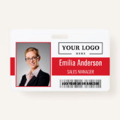 Foto für kundenspezifische Firmenlogos für Mitarbe Ausweis (Vorderseite)