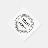 Foto für kundenspezifische Firmenlogos Office Napk Serviette (Ecke)