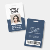 Foto für kundenspezifische Firmenlogos Strichcode- Ausweis (Front & Back)