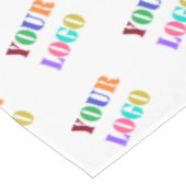 Foto für kundenspezifische Firmenlogos Tischdecke (Schrägansicht)