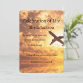 Foto für kundenspezifische Kommerzielle Pilotluftl Einladung (Stehend Vorderseite)