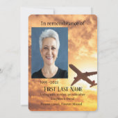 Foto für kundenspezifische Kommerzielle Pilotluftl Einladung (Rückseite)