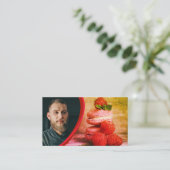 Foto für kundenspezifische Konditionen und Koch mi Visitenkarte (Stehend Vorderseite)