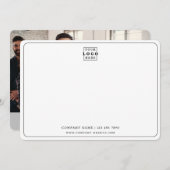 Foto für kundenspezifische Logos Firmenname Geschä Mitteilungskarte (Vorne/Hinten)