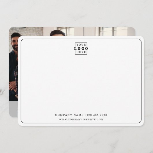 Foto für kundenspezifische Logos Firmenname Geschä Mitteilungskarte (Vorne/Hinten)