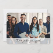 Foto für kundenspezifische Logos Firmenname Geschä Mitteilungskarte (Rückseite)