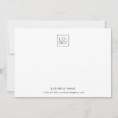 Foto für kundenspezifische Logos Firmenname Minima Mitteilungskarte (Vorderseite)