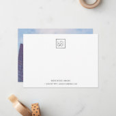 Foto für kundenspezifische Logos Firmenname Minima Mitteilungskarte (Vorderseite/Rückseite Beispiel)