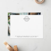 Foto für kundenspezifische Logos Mitteilungskarte (Vorderseite/Rückseite Beispiel)