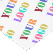 Foto für kundenspezifische Logos Tischdecke (Schrägansicht)