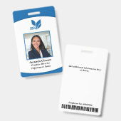 Foto für kundenspezifische Mitarbeiter Ausweis (Vorder- & Rückseite)