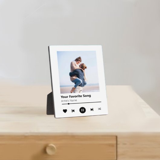 Foto für kundenspezifische Paare | Jubiläumsmusikg Fotoplatte