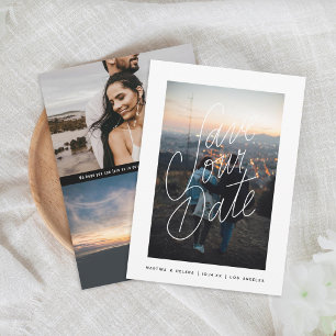 Foto für lässige Buchstaben Save The Date