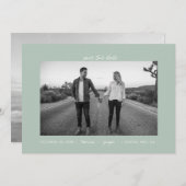 Foto für lässige Pastellflächen Save The Date (Vorne/Hinten)