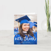 Foto für lässiges Skript und Abschluss Dankeskarte (Vorderseite)