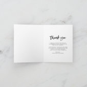 Foto für lässiges Skript und Abschluss Dankeskarte (Innenseite)